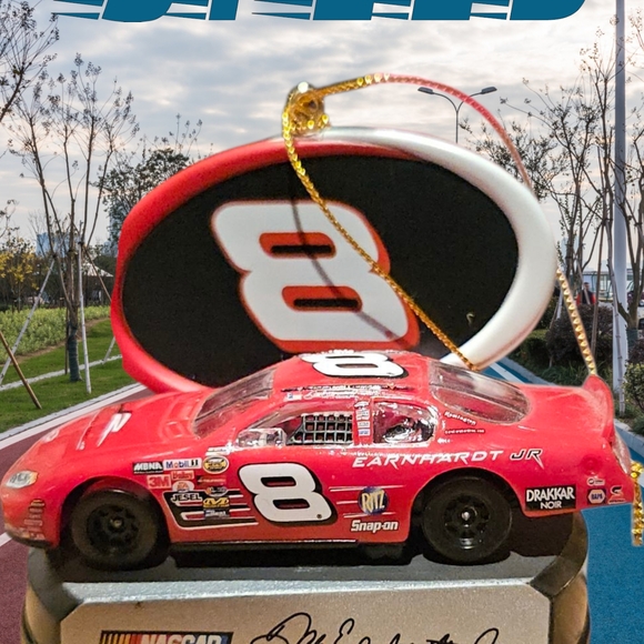 NASCAR Red and Black Diecast Car with Number 8 - Picture 1 of 1
